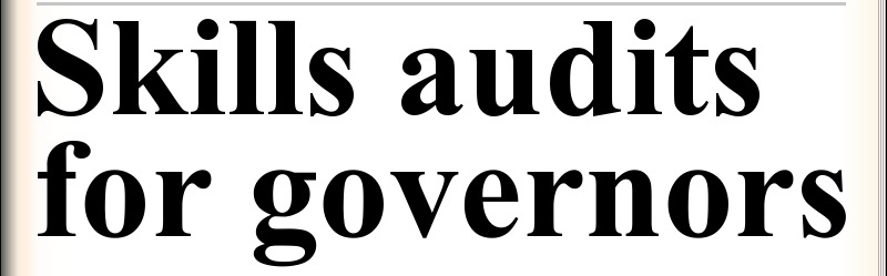 Skills audit for governors
